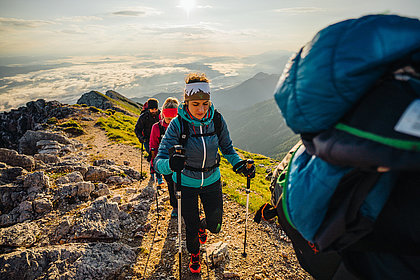 Etappe 4<br/>Bertahütte - Koča na Golici (Kahlkogelhütte)